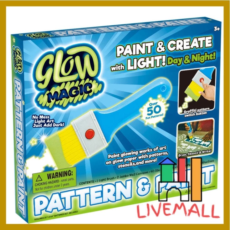 Pattern Painter Brush to Create Brilliant Strokes of Light and Dozens of Glow Patterns Art and Crafts KidosPark