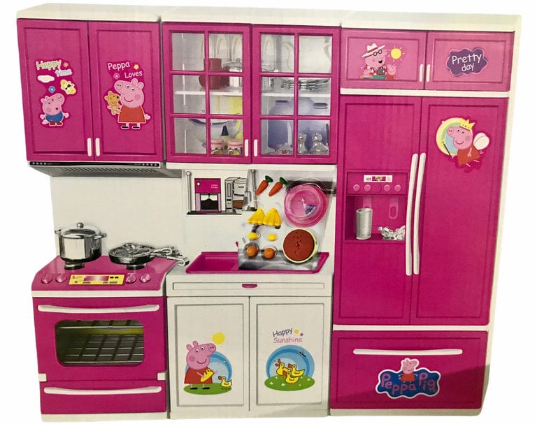 Peppa Pig and the amazingly cute family and battery operated kitchen set Role play toys KidosPark