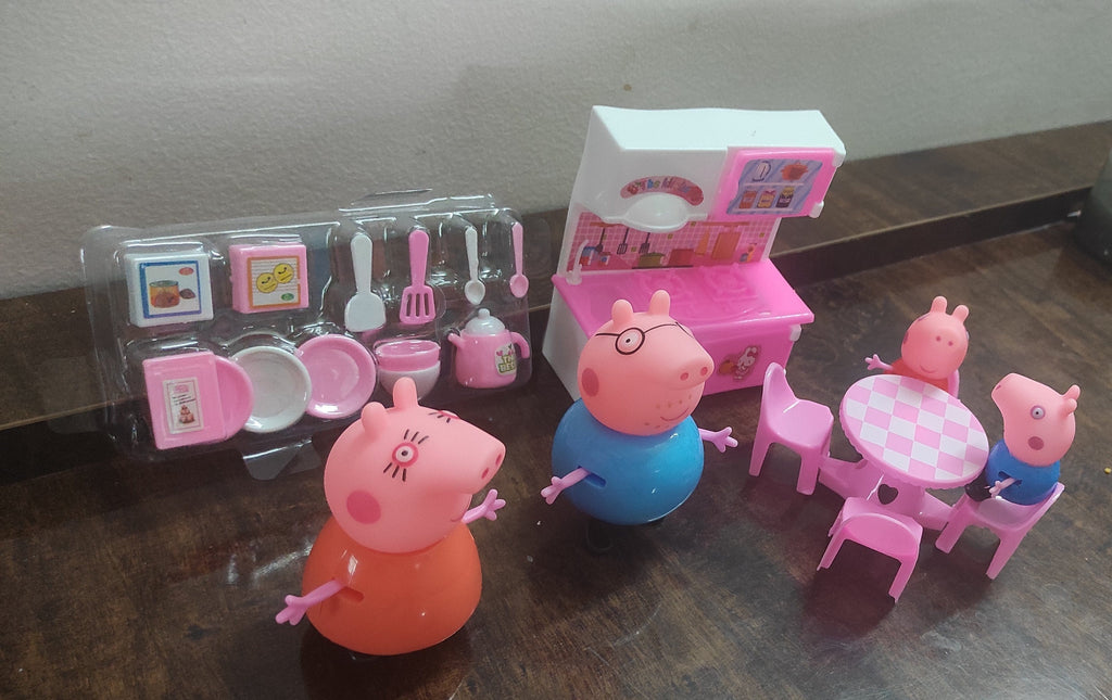 Peppa Pig and the amazingly cute family kitchen Tooth Brushes KidosPark