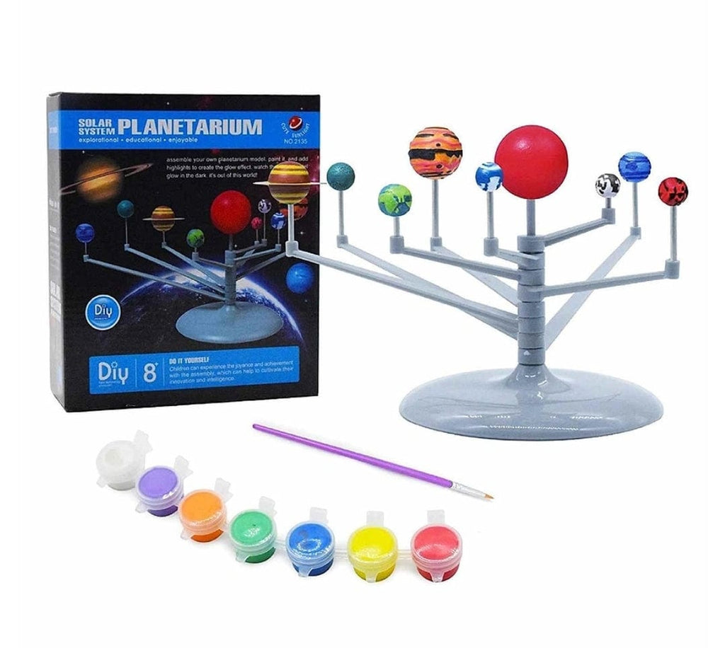 Planetarium DIY painting kit- Create and learn about the Solar system Art and Crafts KidosPark
