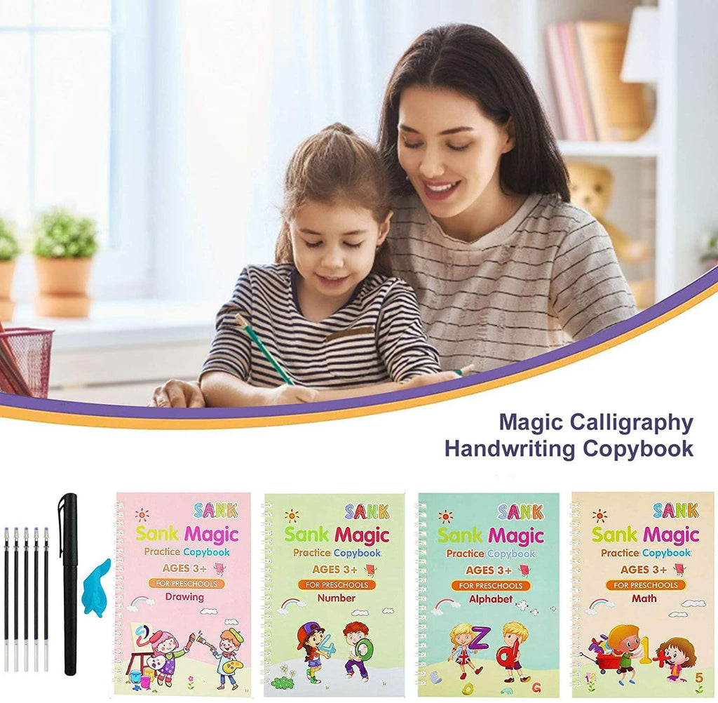 Practice Calligraphy notebook / Tracing book for preschoolers Diary KidosPark