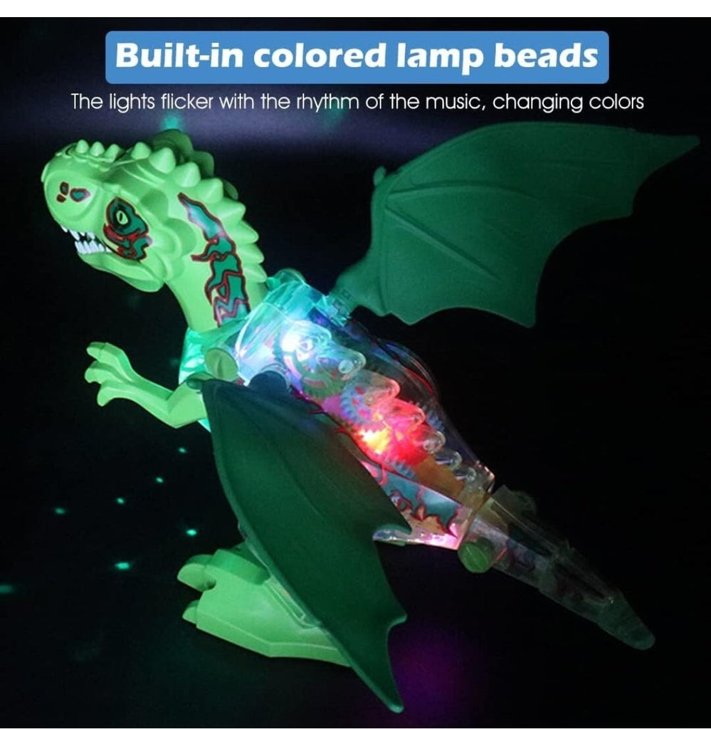 Premium Mechanical Gear T-Rex Dinosaur Toy with Light and Mist Effects Toy KidosPark