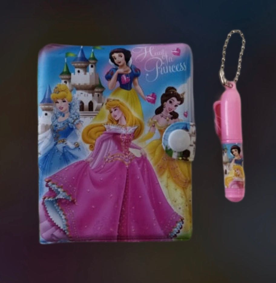Princess styled Personal Desk Notepad Memo Book Small/ Pocket diary with a small pen diary KidosPark