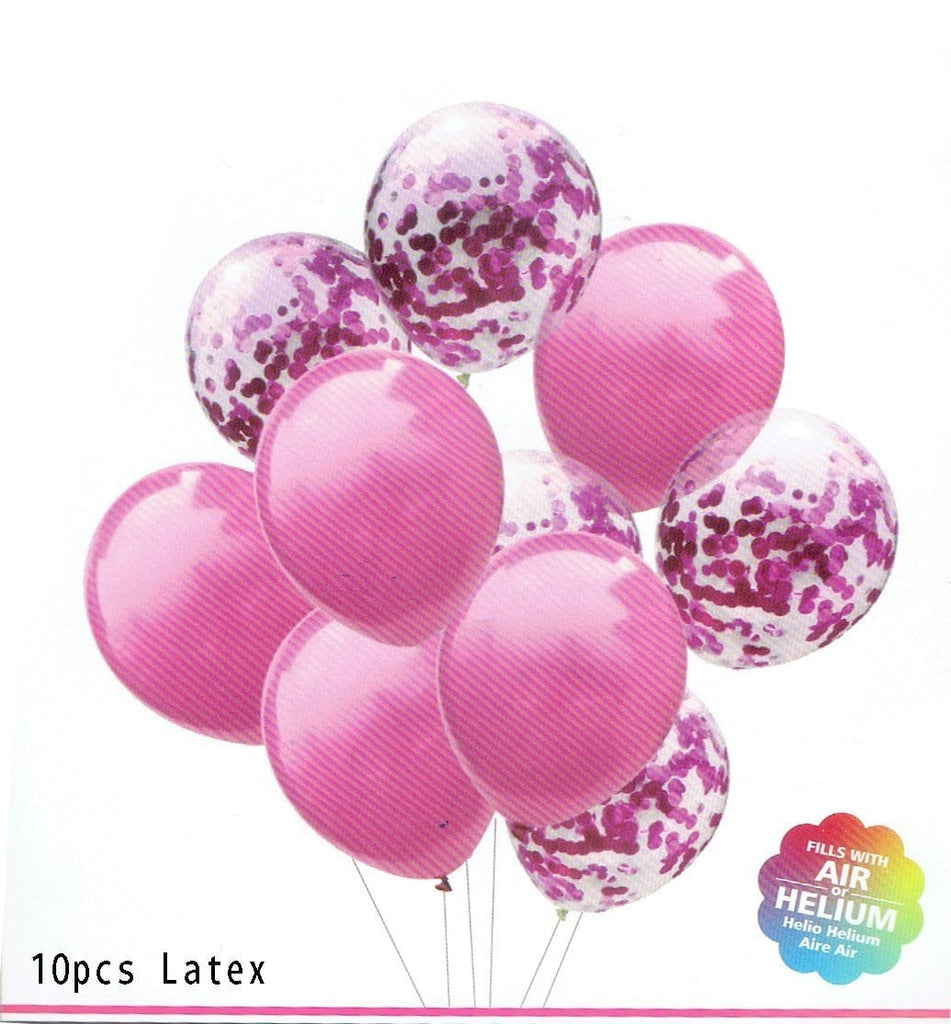 Radiant Rose: 10-Piece Metallic Pink Latex Balloon Set for Unforgettable Celebrations Balloons KidosPark