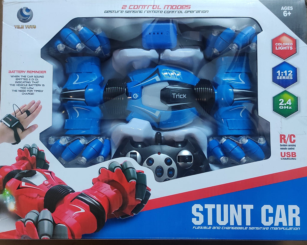 RC Cars Stunt Car Toy with 2.4G Gesture Sensing Remote Control Stunt Car with Four-Wheel Drive, Off-Road & Sports Status Remote controlled Toys KidosPark