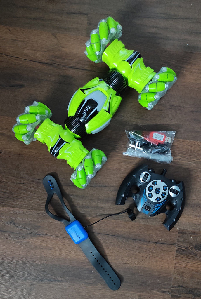 RC Cars Stunt Car Toy with 2.4G Gesture Sensing Remote Control Stunt Car with Four-Wheel Drive, Off-Road & Sports Status Remote controlled Toys KidosPark