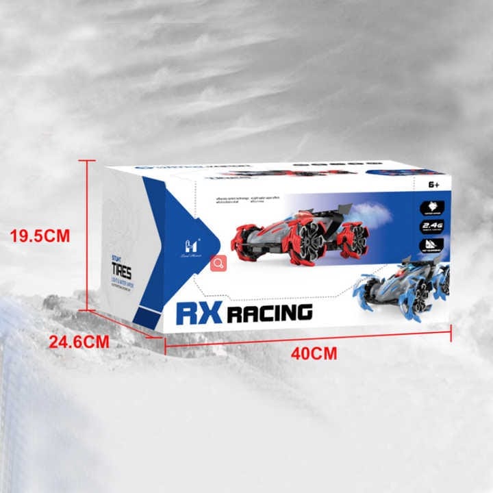 Rc Spray Stunt Truck Led 2.4G Remote Control Car Buggy Music Lights Remote controlled Toys KidosPark