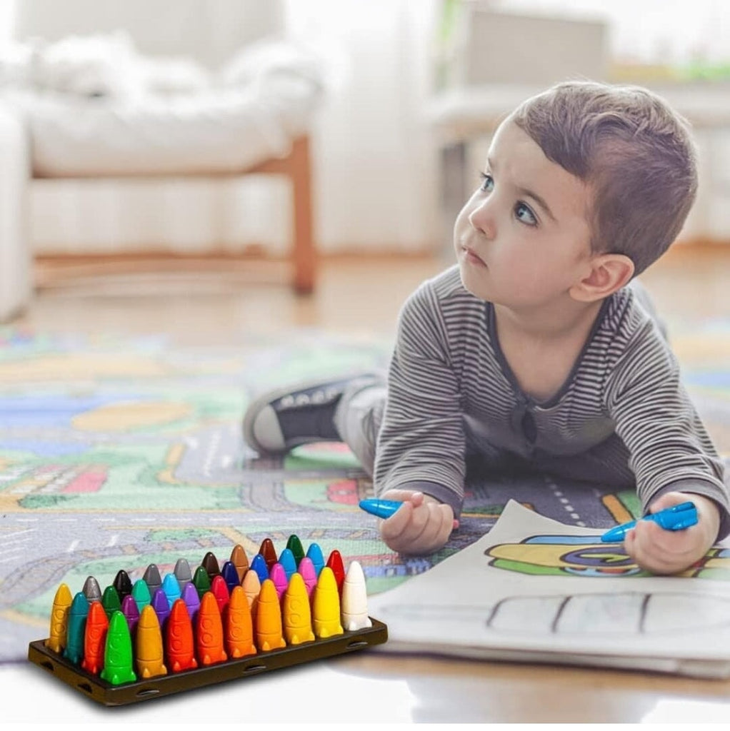 Rocket Crayon Set for Creative Kids Art and Crafts KidosPark