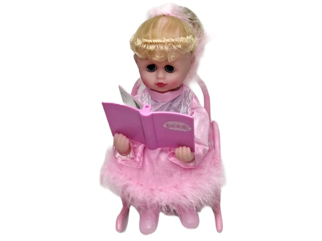 Rocking & Happy Music White Baby Angel Doll on rocking chair for Kids toy KidosPark