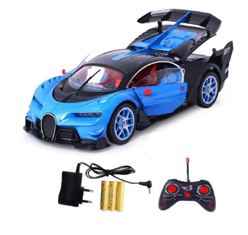 Sleek and Stylish Remote Control Buggati Car with Powerful Motor - Blue Remote controlled Toys KidosPark