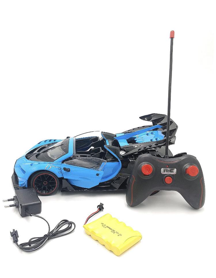 Sleek and Stylish Remote Control Buggati Car with Powerful Motor - Blue Remote controlled Toys KidosPark