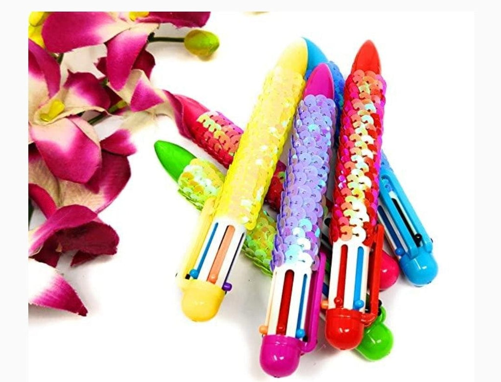 Sparkle and Shine: Multicolored Sequin Pen for Creative Expression and Comfortable Writing stationery KidosPark