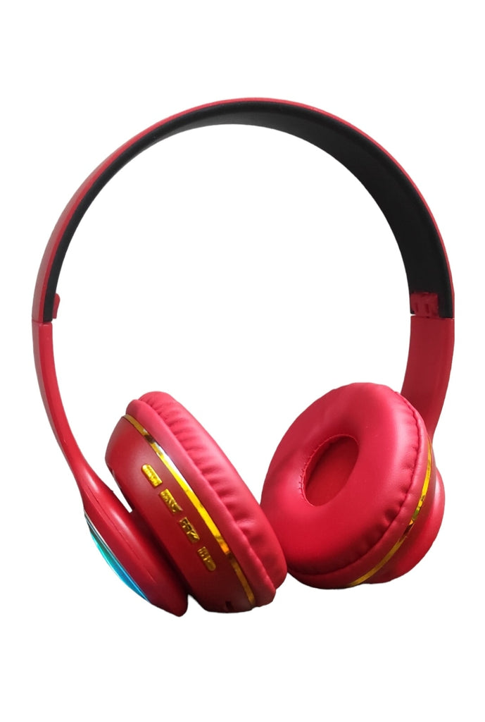 Superhero bluetooth wireless Headphones - Red Headphones KidosPark