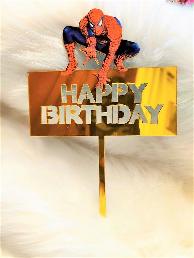 Superhero theme based Happy Birthday Cake Topper Cake Topper KidosPark