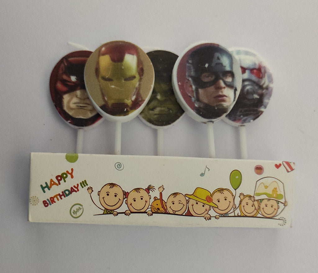 Superhero themed Birthday party candles for kids Candles KidosPark