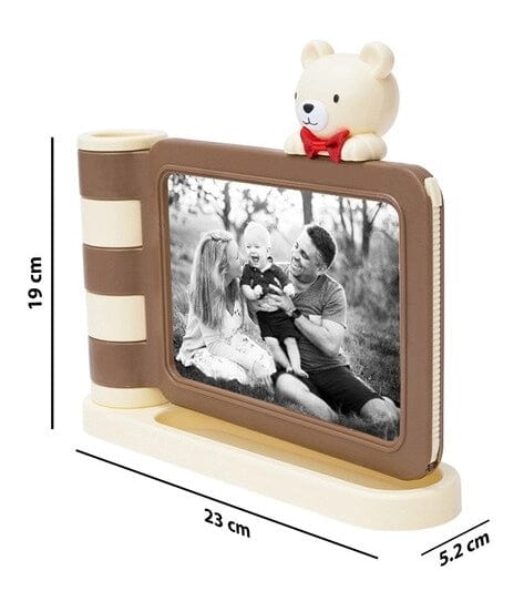 Teddy bear photo frame with Pen holder for kids Picture Frame KidosPark