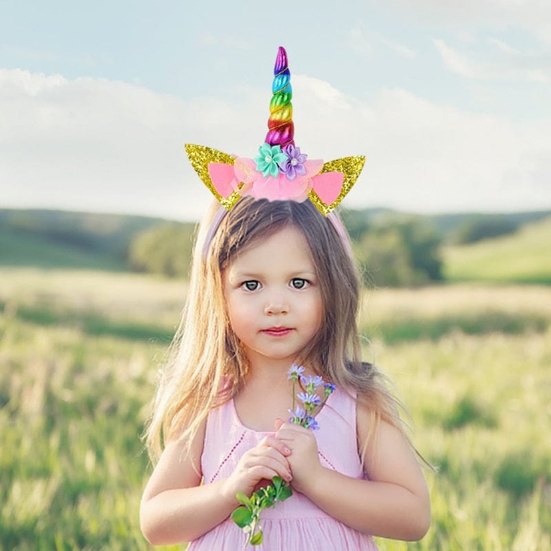 Unicorn Headband/ Hairband for Kid Girls Headband/ clips KidosPark