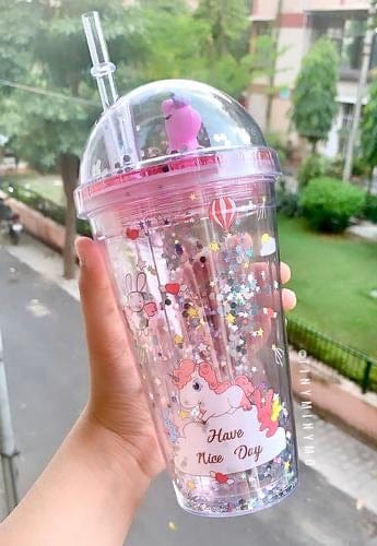 Unicorn Sipper with Straw- 450ml Bottles and Sippers KidosPark