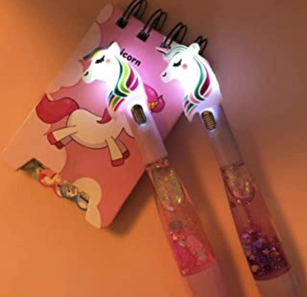 Unicorn Styled LED water glitter Pen for kids ( 1 piece) stationery KidosPark