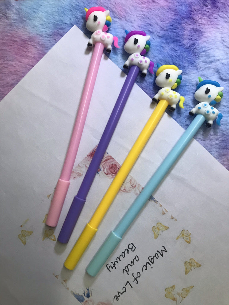 Unicorn Styled Pen for kids - Pack of 4 stationery KidosPark