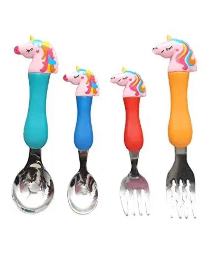 Unicorn theme Cute Fork and Spoon Gift set for kids tableware KidosPark