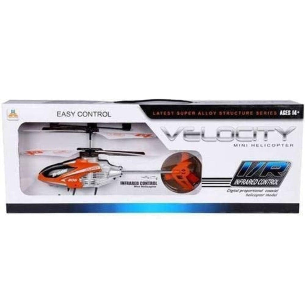 Velocity remote controlled charging helicopter toy with lights Flying Toys KidosPark