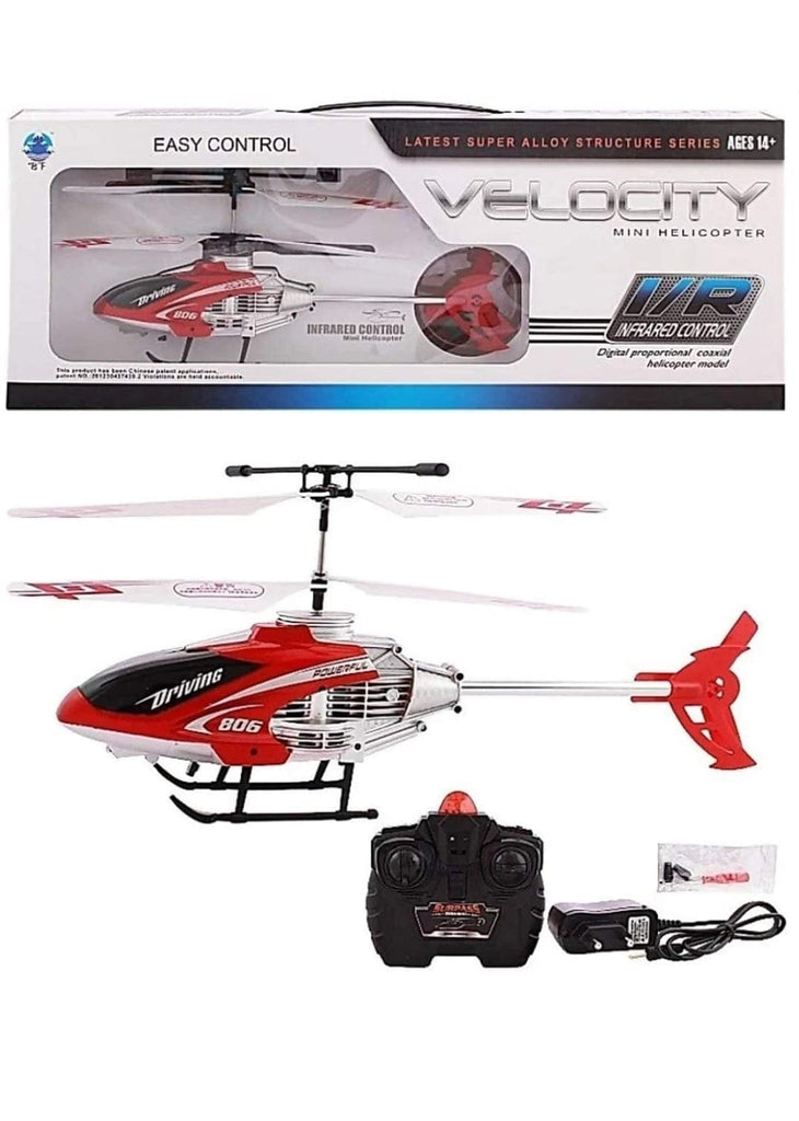 Velocity remote controlled charging helicopter toy with lights Flying Toys KidosPark