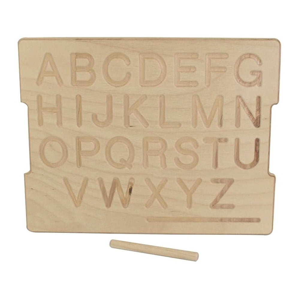 Wooden Alphabet (Upper case and Lower case) tracing board Educational toy KidosPark