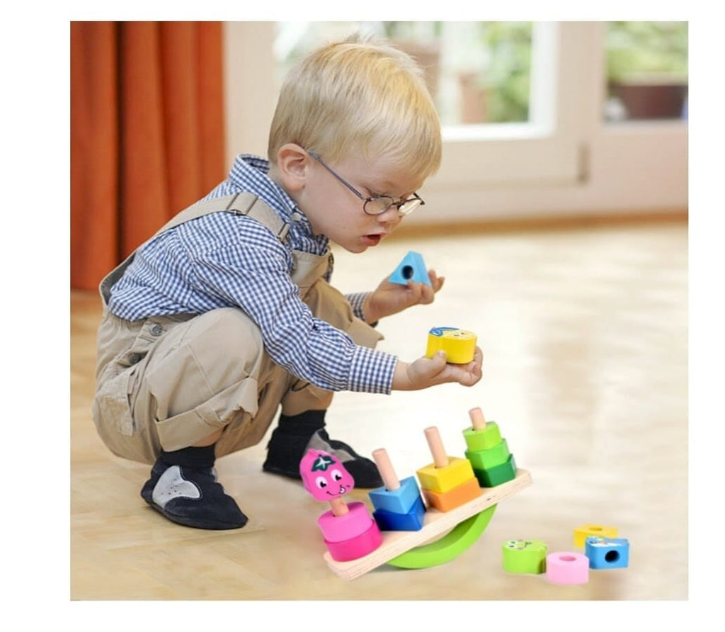 Wooden Balancer Pyramid for child Educational toy KidosPark