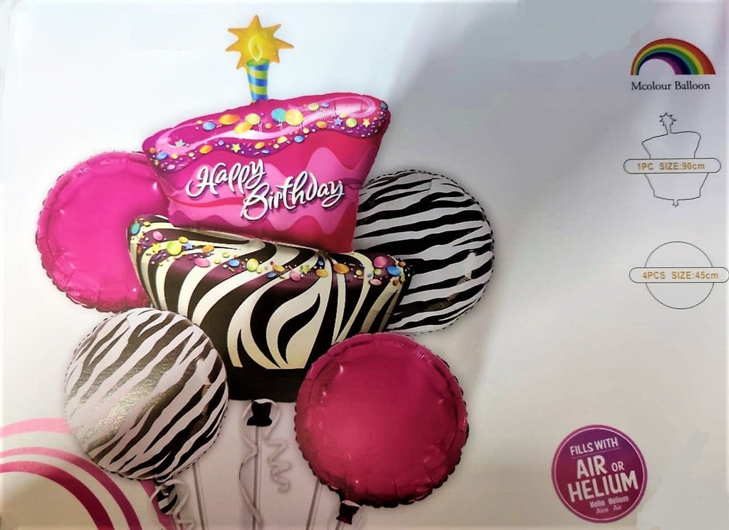 Zebra / Jungle Theme based Foil Balloon for birthday party decoration Balloons KidosPark