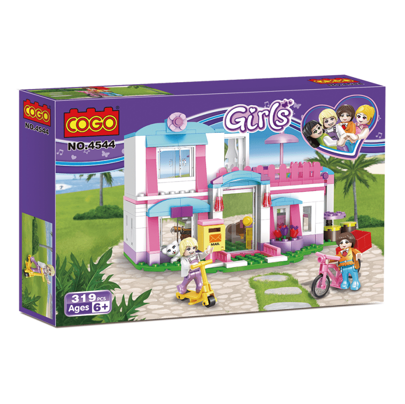 KidosPark TOY 319 pieces doll house building blocks for kids