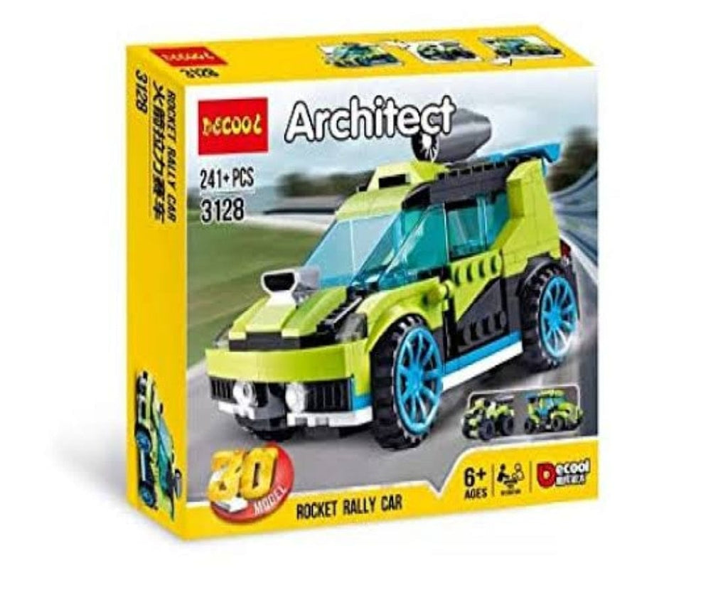 KidosPark Toy and Puzzle 241+ pieces architect building blocks/ bricks pull car