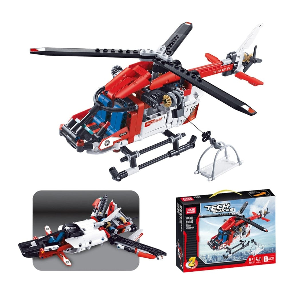 KidosPark Toy and Puzzle 344+ pieces building blocks/ Space craft/ chopper