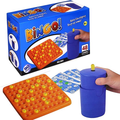 KidosPark Toy and Puzzle Family Bingo Game Lotto 90 Balls 48 Cards