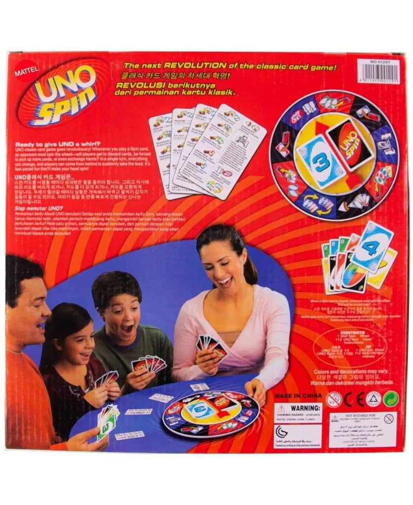 KidosPark Toy and Puzzle UNO spin board game for kids and Adults family fun