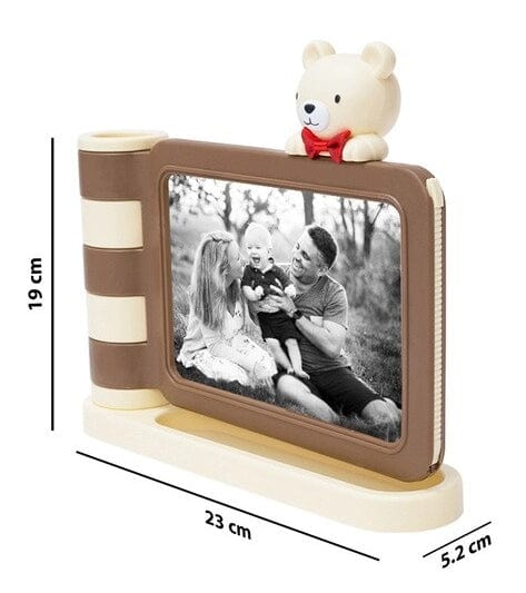 KidosPark Exclusive Teddy bear photo frame with Pen holder for kids
