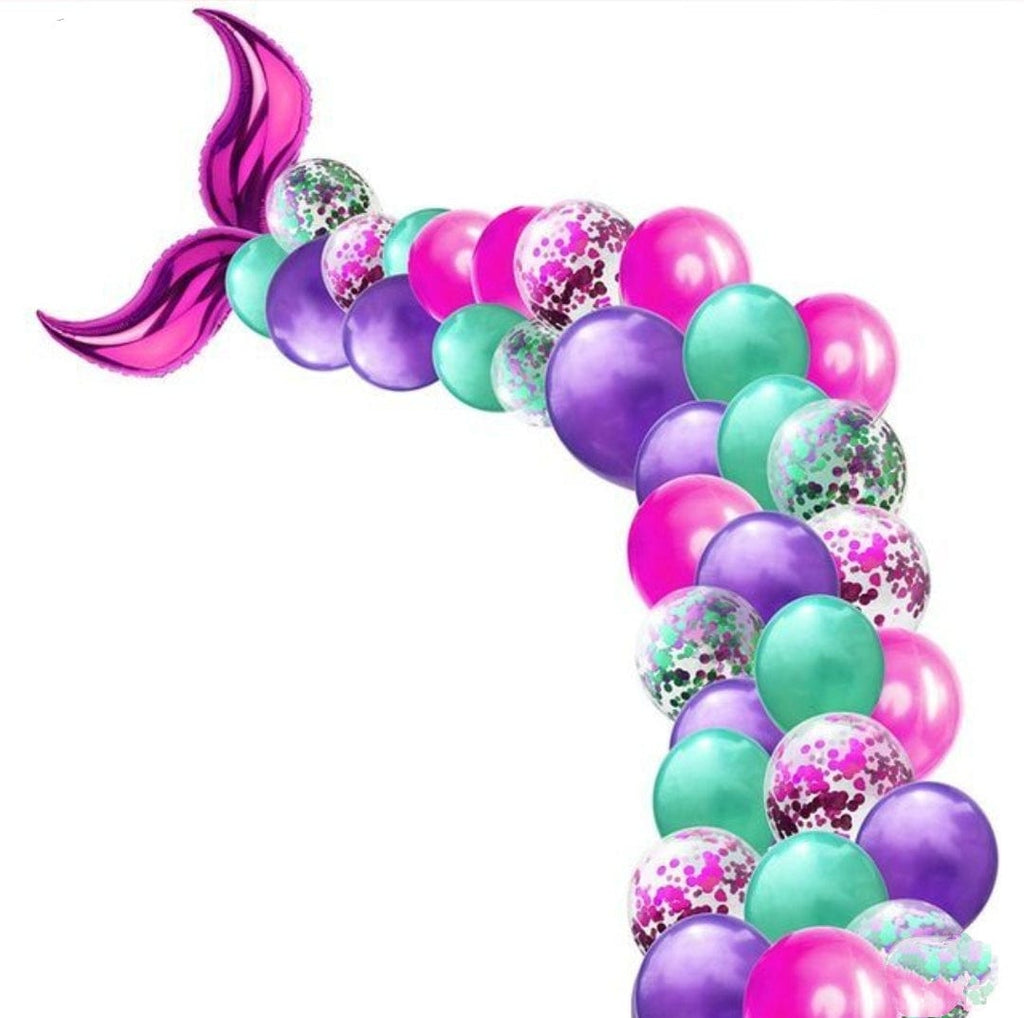 KidosPark Party Supplies 44Pcs Mermaid birthday party needs balloon set party decorations balloons set