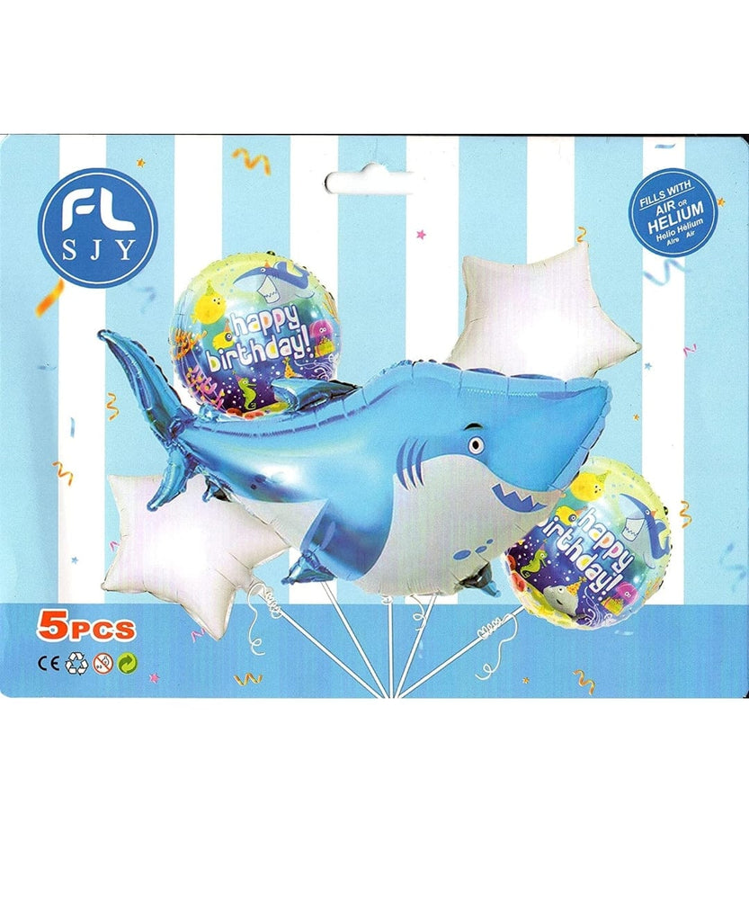 KidosPark Party Supplies Shark Theme based Foil Balloon for birthday party decoration