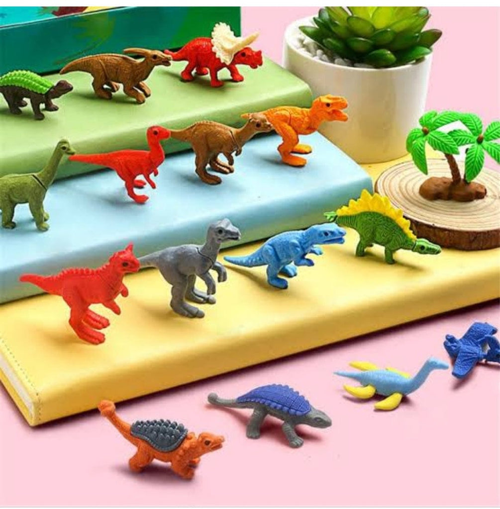 KidosPark Stationery Dinosaur shaped erasers for kids