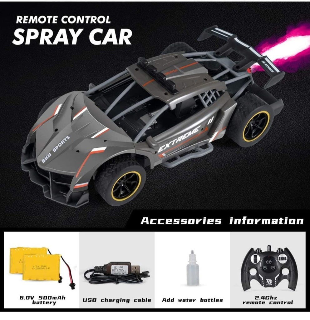 KidosPark Toy 1:12 scale remote controlled toy R/C rock crawler Smoke/ Spray car
