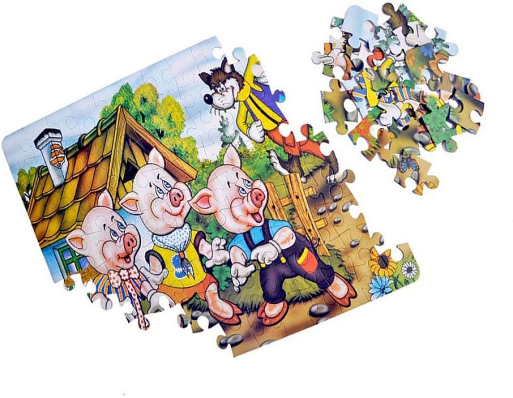 KidosPark TOY 108 Pieces The Three little pigs Jigsaw puzzle for kids