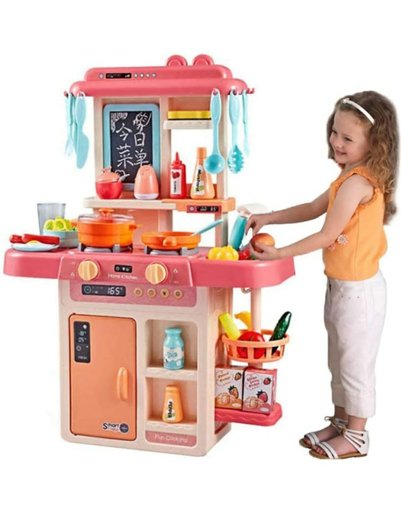 KidosPark Toy 36 Pieces toy kitchen set with simulated water spray in the sink