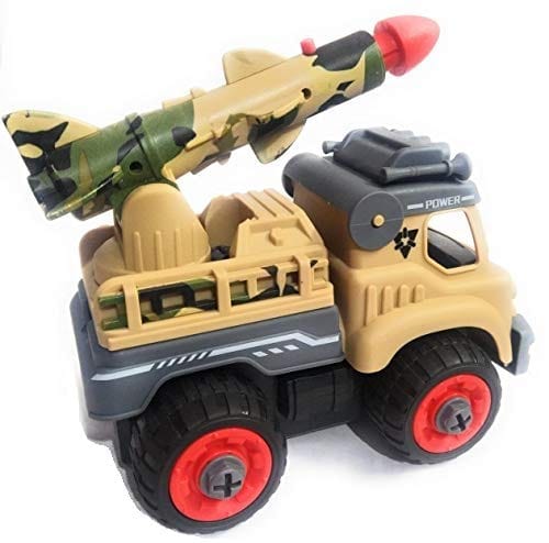 KidosPark Toy Assemble disassemble Military Army Tool Truck Rocket Launcher - Educational Toy