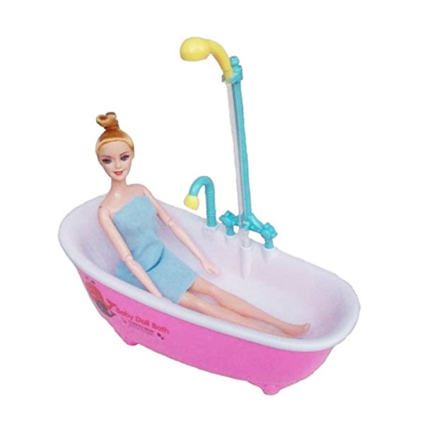 KidosPark TOY Baby Doll Bath with simulating shower. (Working shower)