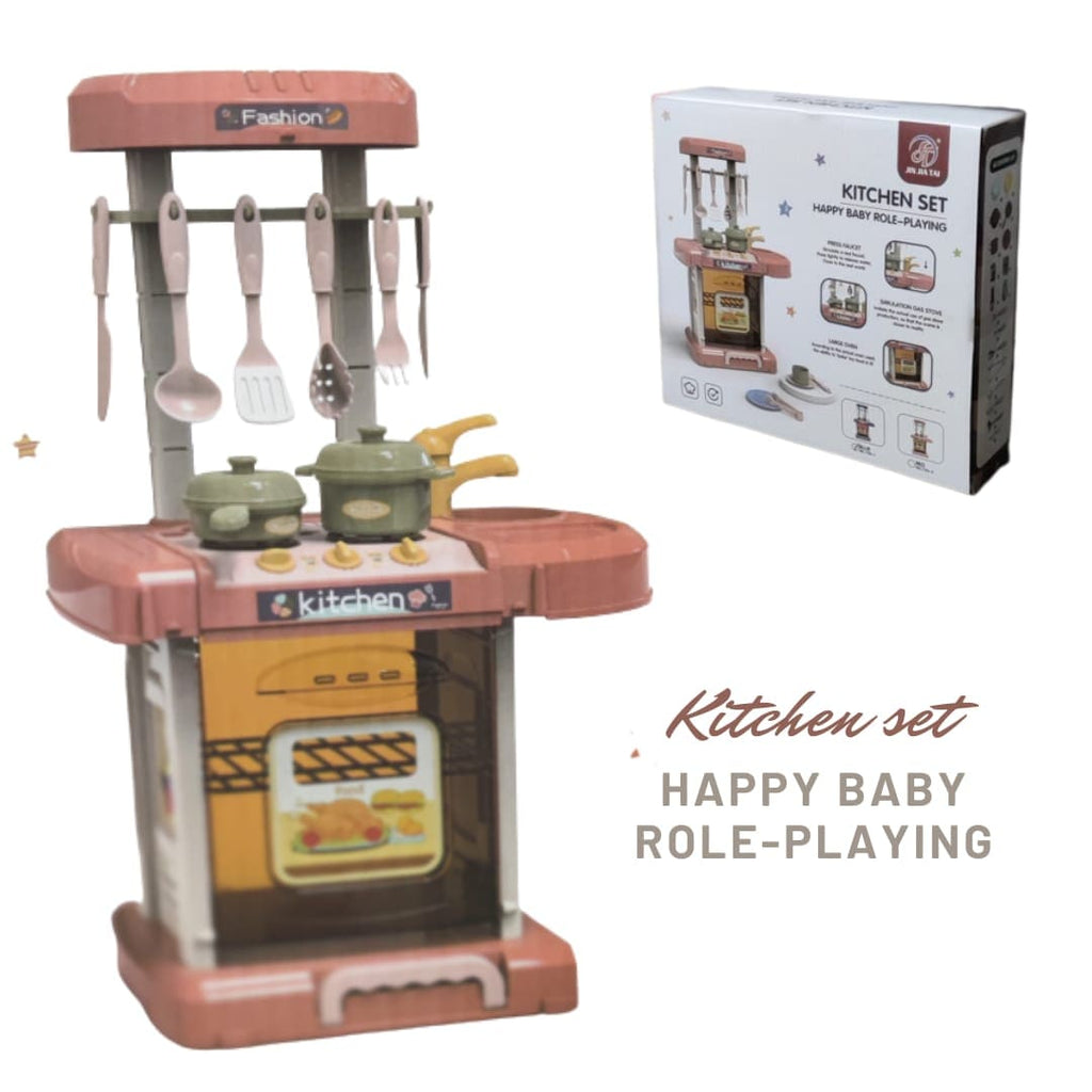 KidosPark Toy Battery operated Suitcase styled kitchen set with realistic sounds