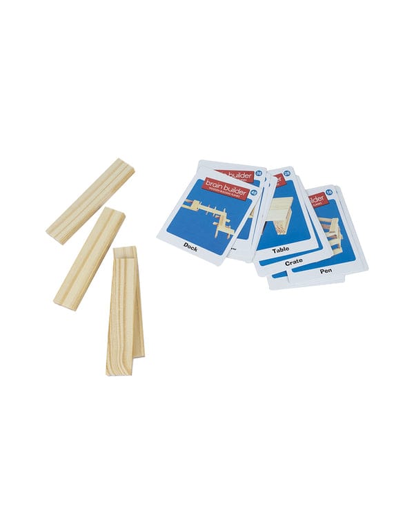 KidosPark Toy Brain builder wooden building planks blocks ( Set -1)