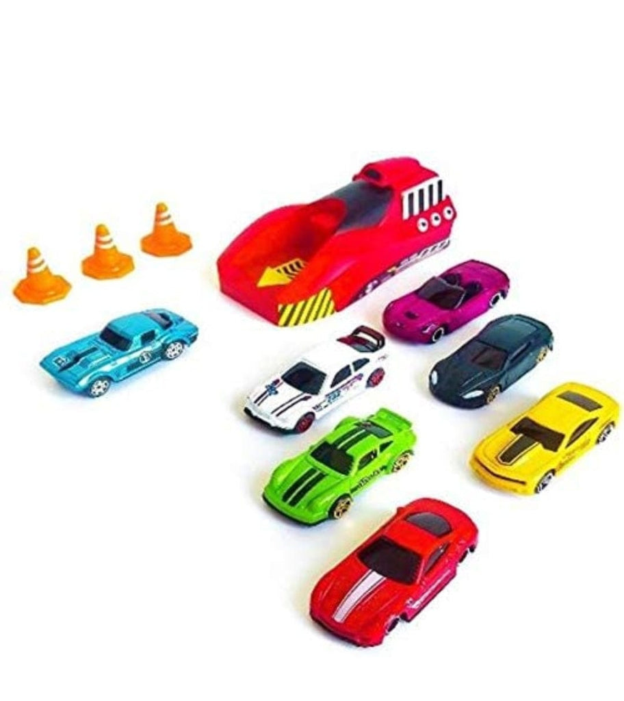 KidosPark TOY Car launcher for kids with 7 metal cars