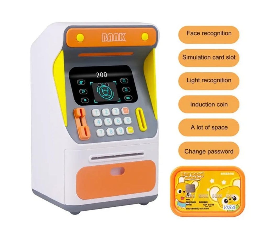 KidosPark TOY Face recognition ATM piggy bank with music and sound