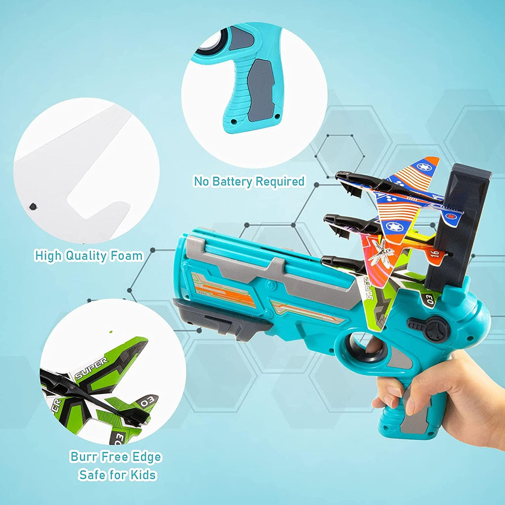 KidosPark Toy Foam aircraft gun for kids