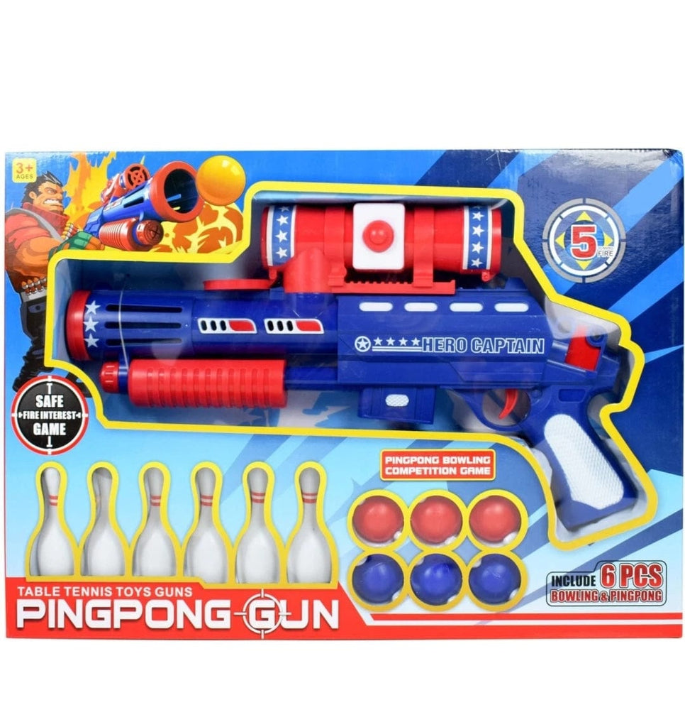 KidosPark Toy Ping pong gun for an unlimited fun for kids